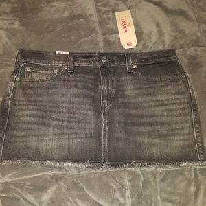Levi's Gray Jean Skirt